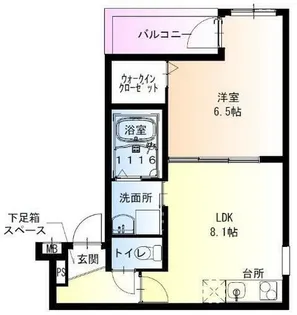 フジパレス西宮春風公園Ⅱ番館【203号室】の間取り