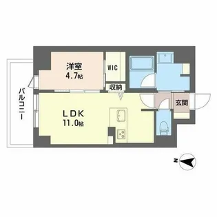 セントリヴィエ大阪梅田【4階】の間取り