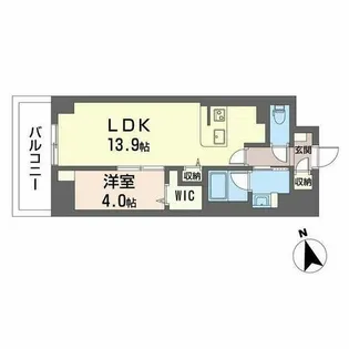 サンエール南堀江【0306号室】の間取り