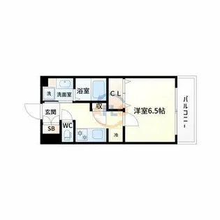 スプランディッド新大阪DUE【7階】の間取り