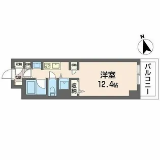 サンエール南堀江【0412号室】の間取り