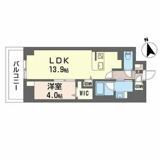 サンエール南堀江【0503号室】の間取り