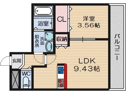 LINOメゾン蔵垣内【1階】の間取り