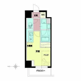 セルン新町【0801号室】の間取り