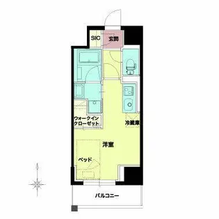 セルン新町【0915号室】の間取り