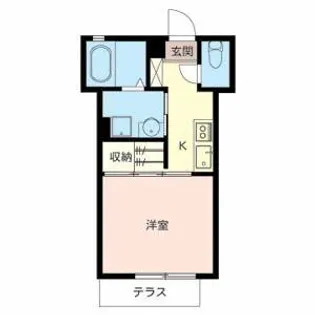 メゾンラフィット【0102号室】の間取り