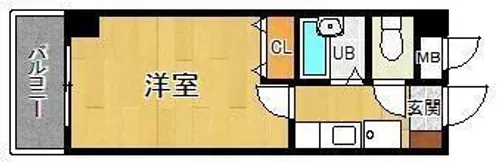 ヴェルビュ桜町【6階】の間取り