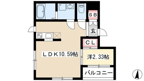 Sia【403号室】の間取り