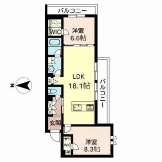 アリビオ エスパシオ【0201号室】の間取り