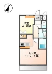 フローラル コート【1階】の間取り