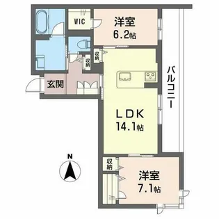 プラート キアリノ【0302号室】の間取り
