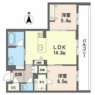 プラート キアリノ【0201号室】の間取り