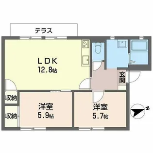 ラ・ボナンサレシデンシア【A101号室】の間取り