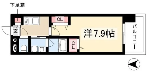 パルティール金山アネックス【6階】の間取り
