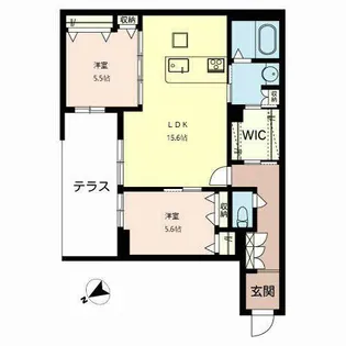 シャーメゾン エクラージュ【0103号室】の間取り