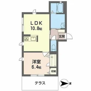 フレグランス法蓮【0103号室】の間取り