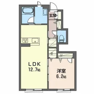 Ange Maison(アンジュ メゾン)下戸田【0102号室】の間取り