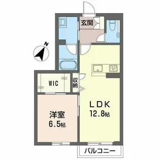 カーサグラス エステ【0106号室】の間取り