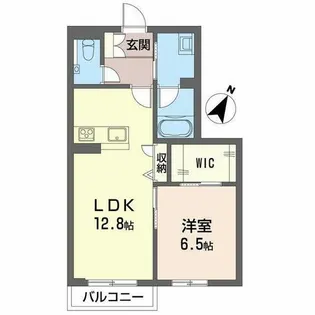 カーサグラス エステ【0107号室】の間取り