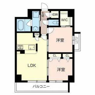 MAST長堀通前【0801号室】の間取り