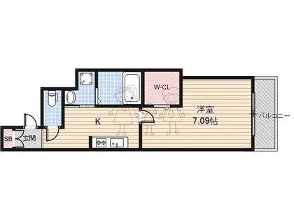 KsResidence阿倍野昭和町【2階】の間取り