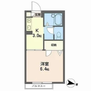 ディアス新今里【0205号室】の間取り