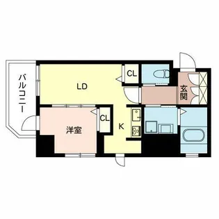 アンシャンテ夕陽丘【0402号室】の間取り