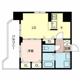 アンシャンテ夕陽丘【0501号室】の間取り