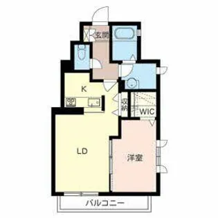 ヴィクトワール シャーメゾン【0201号室】の間取り