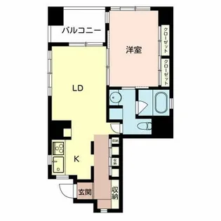エスティメゾン上町台【0203号室】の間取り
