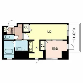 アンシャンテ夕陽丘【0803号室】の間取り