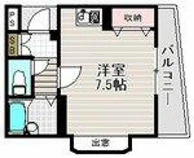 シャルマンフジ鳳【106号室】の間取り