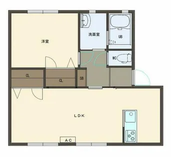 ルネス【0102号室】の間取り