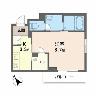 冬青コート【0302号室】の間取り