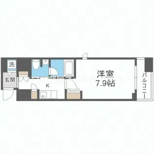 カスタリア堺筋本町【12階】の間取り