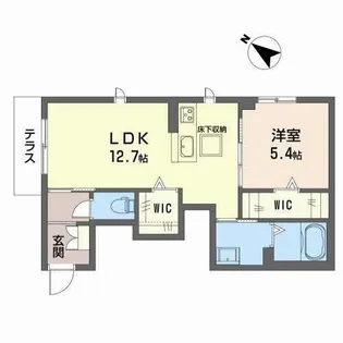 エスパシオ K【0101号室】の間取り