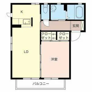 メゾン ボヌール【0201号室】の間取り