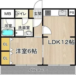 大正メゾン【3階】の間取り