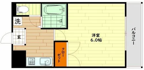 レスポワール西【1階】の間取り