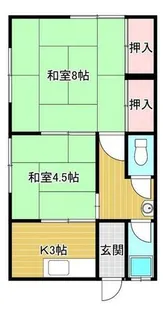 コガノサキライフ【101号室】の間取り