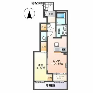 コーポエクセル1【1階】の間取り