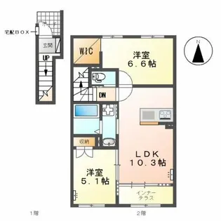 グリシナ【2階】の間取り