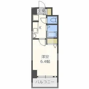 エステムコート梅田天神橋リバーフロント【9階】の間取り