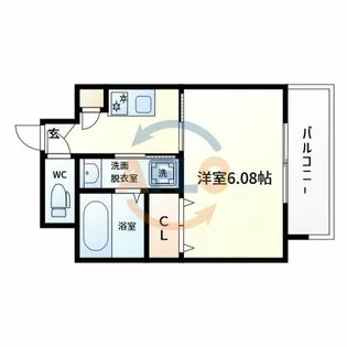 パークヒルズ天保山Moe【1階】の間取り