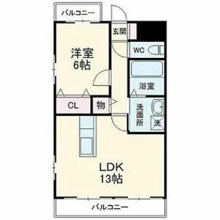 プランドール【2階】の間取り