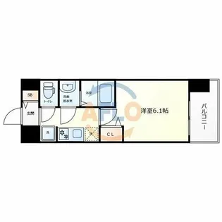 プレサンス天王寺ヴィヴァン【4階】の間取り