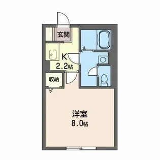 ハイム向日葵【0102号室】の間取り