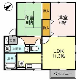 ナチュール B棟【2階】の間取り
