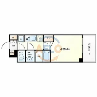 プレサンス天王寺ヴィヴァン【5階】の間取り