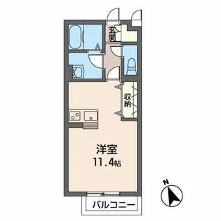 GRANJU【0105号室】の間取り